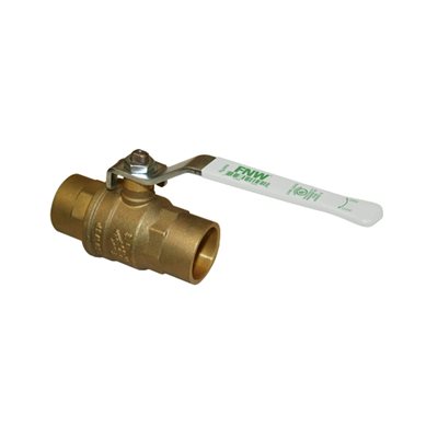 Lead Free brass ball valve 1-1 / 4" solder