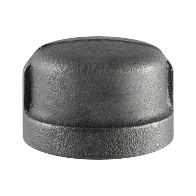 1 / 2'' black malleable cap