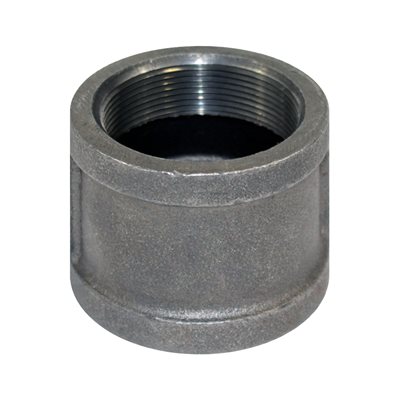 3 / 4'' black malleable coupling