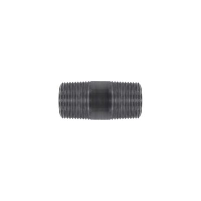 Black steel Nipple 1 / 4" x 2"